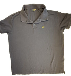 Siculamente Pique organic Polo XXL Jet Black SUCA logo Sicily Euro Streetwear